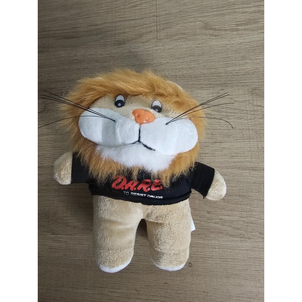 DARE Graduation Daren Lion Plush Stuffed Animal Toy D.A.R.E. School Program 7”